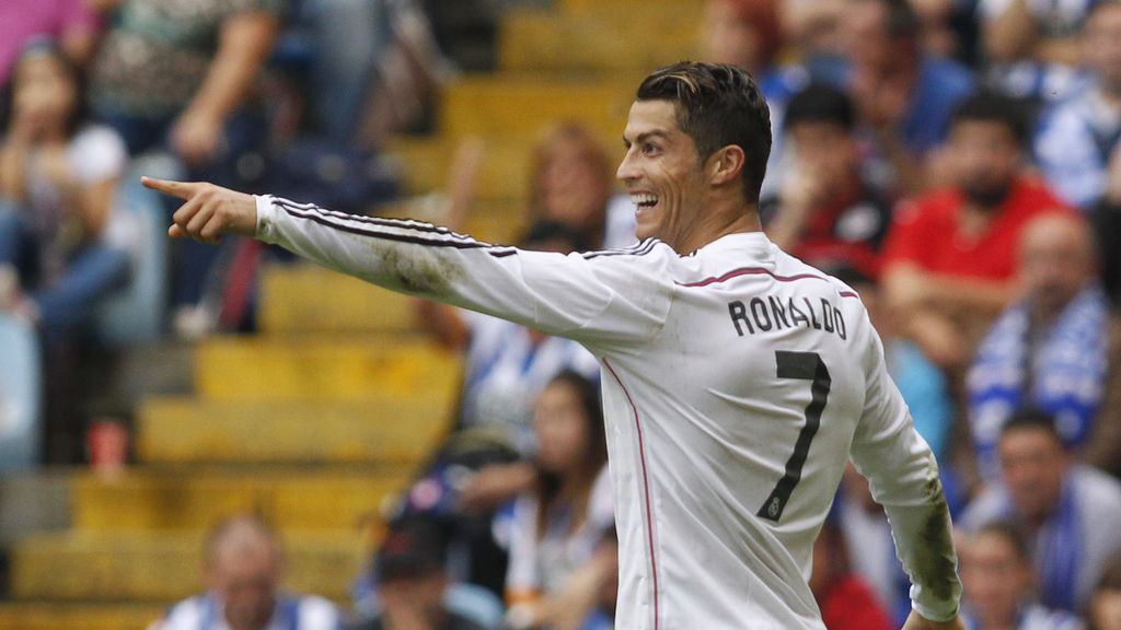 Cristiano Ronaldo abre el marcador con un remate de cabeza directo a la escuadra