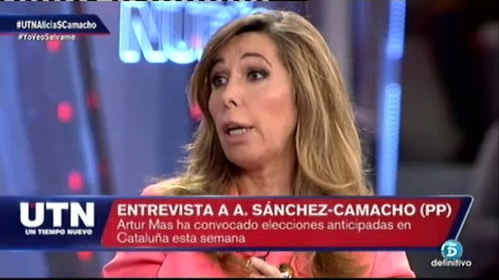 Alicia Sánchez-Camacho: "Lo que está ocurriendo en Cataluña es una barbaridad"