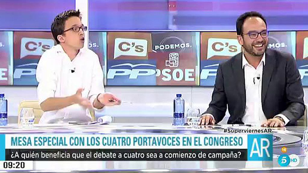 Antonio Hernando: "En España solo se debate a cuatro cuando Rajoy quiere"