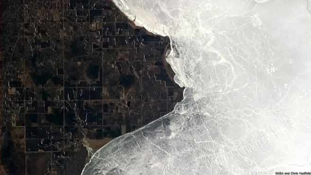 El Lago de los Bosques helado
