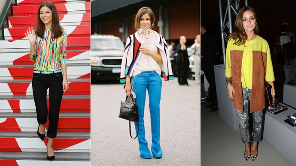 Las más fashion se atreven con la mezcla de colores vivos