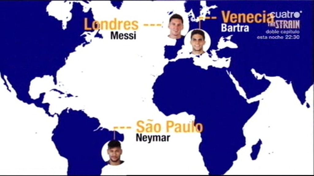 Messi en Londres, Neymar en Brasil y Bartra en Venecia: los culés disfrutan de sus viajes