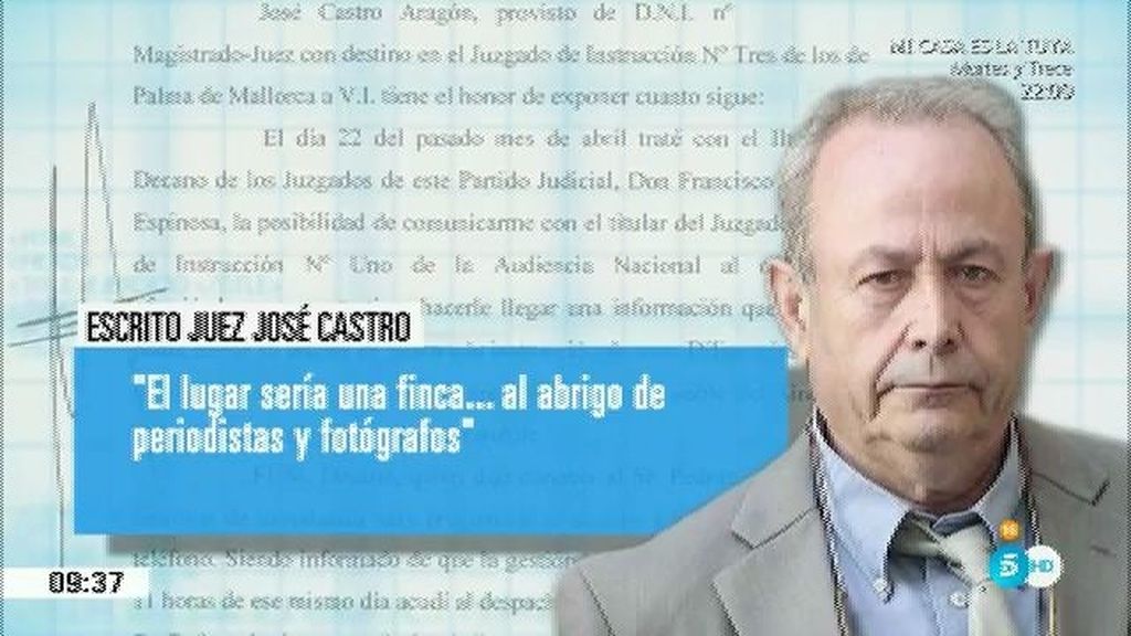 El juez Castro asegura que Roca le pidió a finales de 2013 una reunión secreta