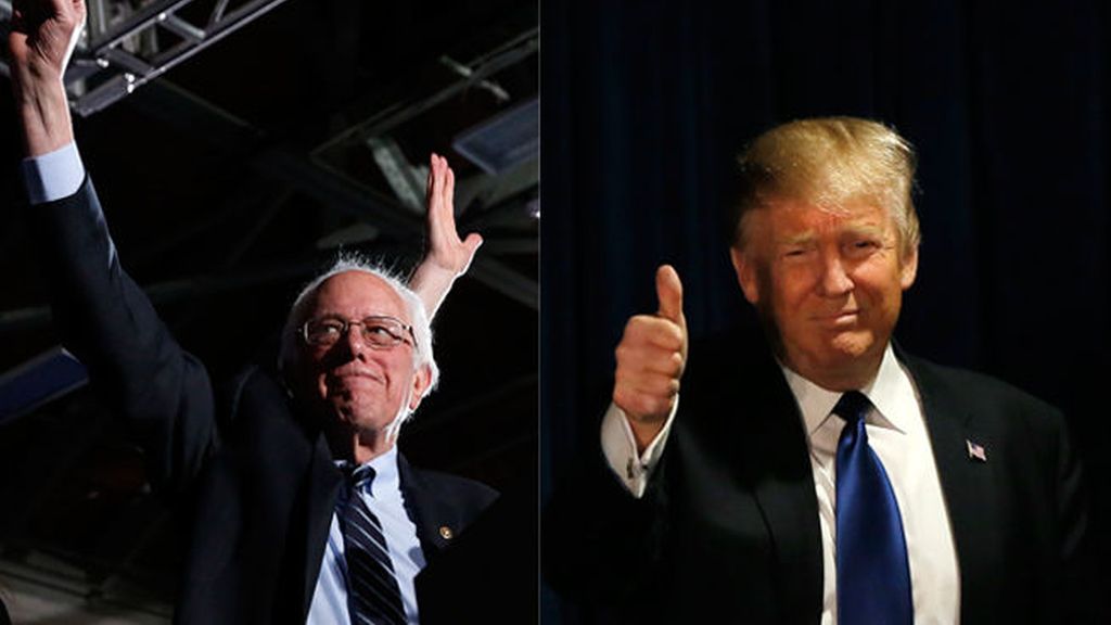 El demócrata Sanders y el republicano Trump se imponen en New Hampshire