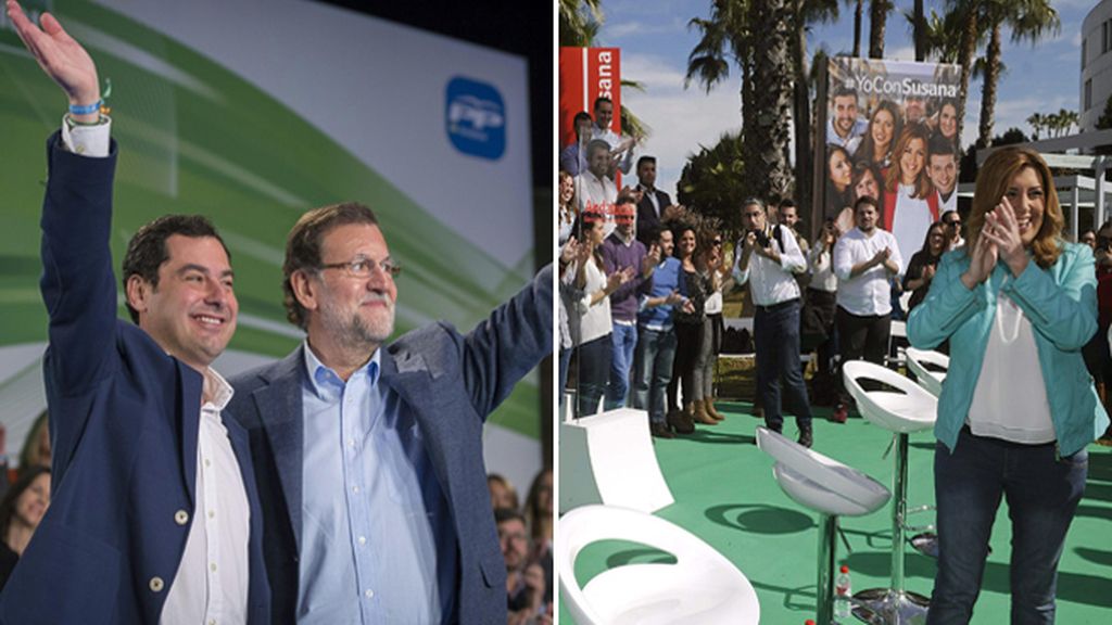 Los partidos se vuelcan en Andalucía a tres semanas de las elecciones