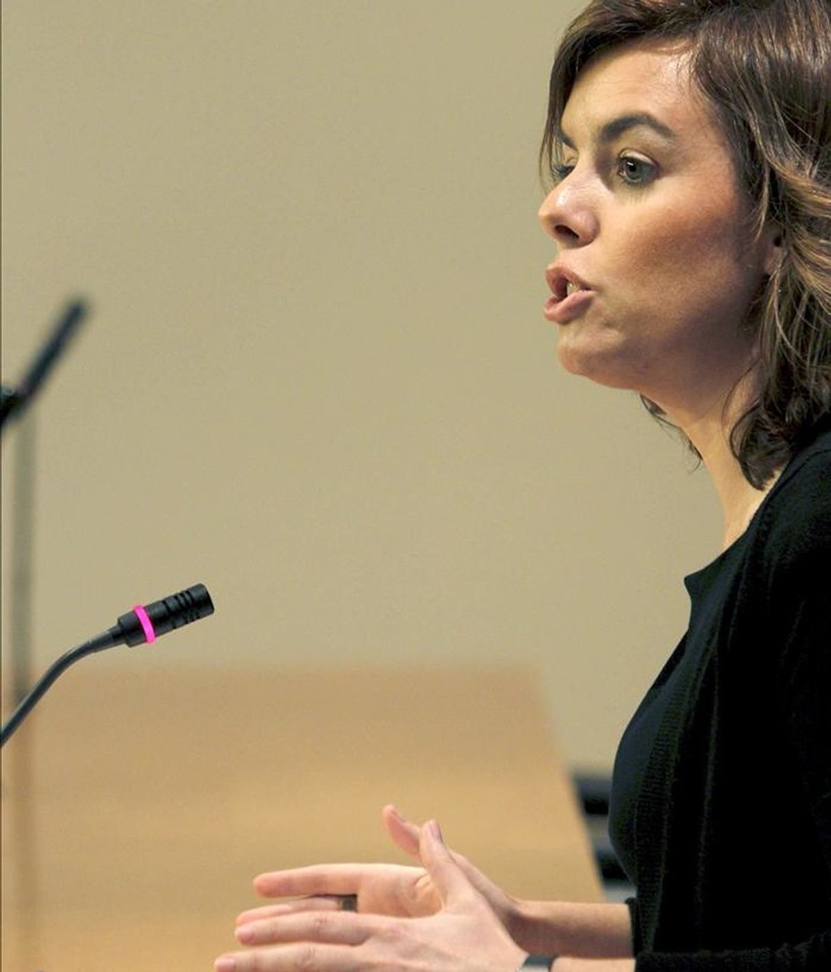 En la imagen, la portavoz del PP en el Congreso, Soraya Sáenz de Santamaría. EFE/Archivo