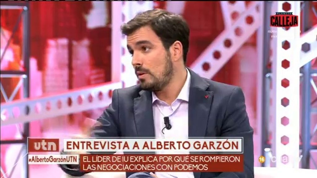 Alberto Garzón: "Nunca nos encontrarán votando a favor de la monarquía"
