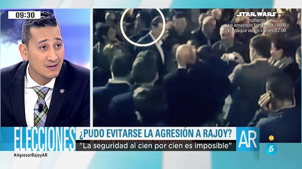 Óscar Sánchez, experto en seguridad: "El equipo de protección de Rajoy no tiene culpa"