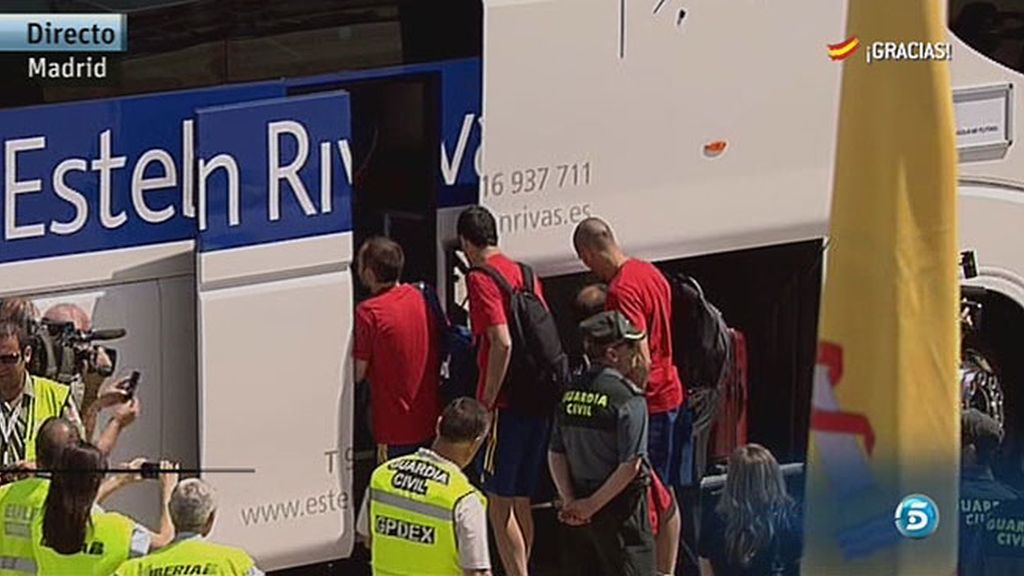 Los jugadores ya están en España