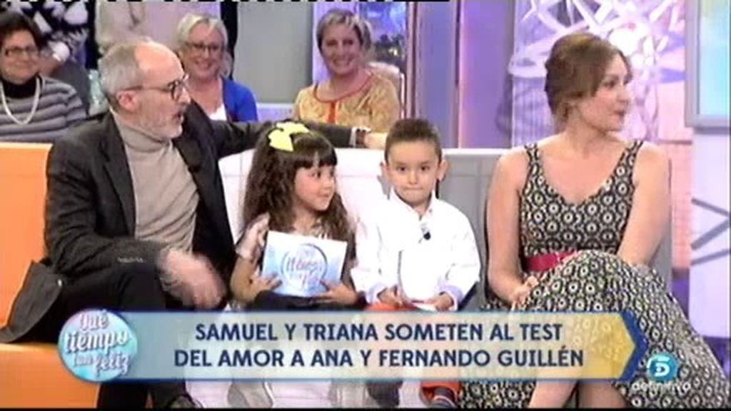 Samuel y Triana someten al 'test del amor' a Ana Milán y Fernando Guillén