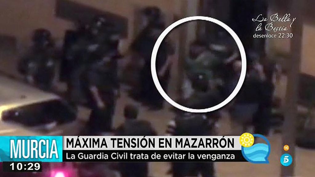 Cincuenta agentes de la Guardia Civil patrullan en Mazarrón tras la reyerta