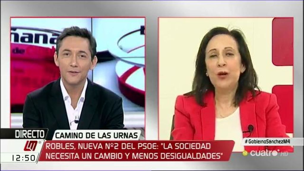 Margarita Robles, número 2 del PSOE por Madrid: "No soy un fichaje estrella"