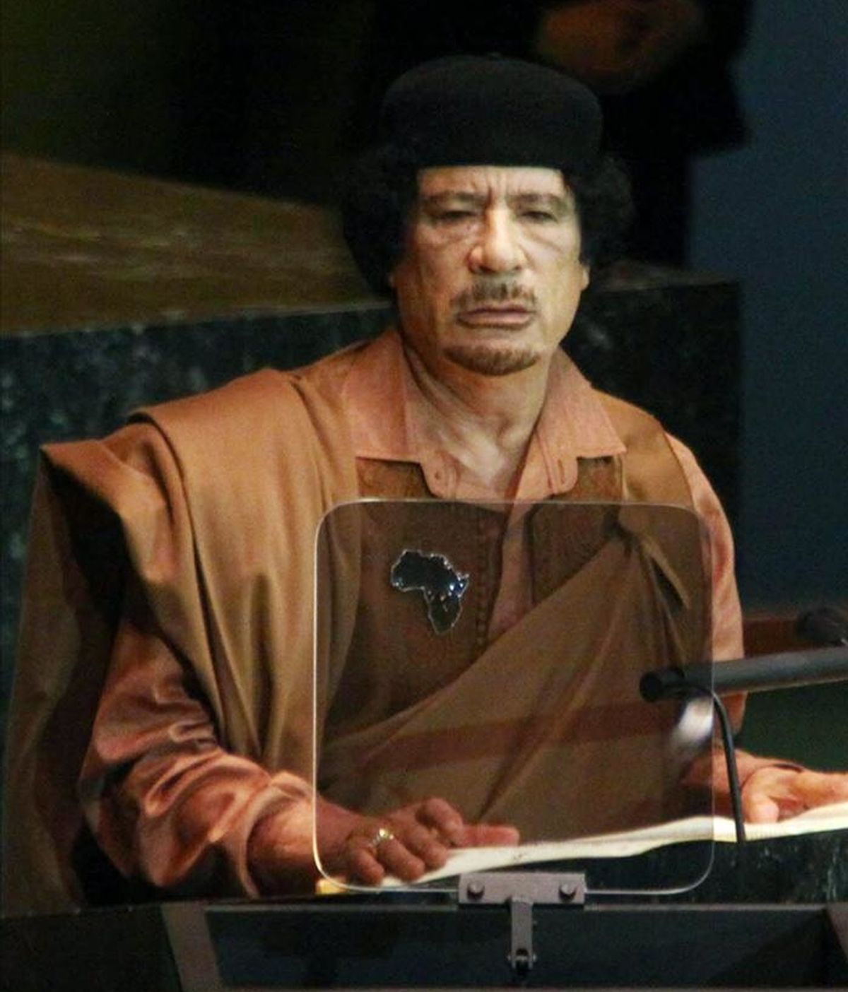 En la imagen, el líder libio Muammar Gadafi. EFE/Archivo