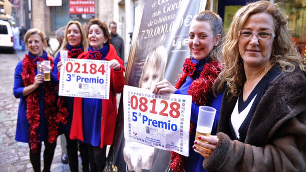 Agraciados con el tercer y el quinto premio en Toledo