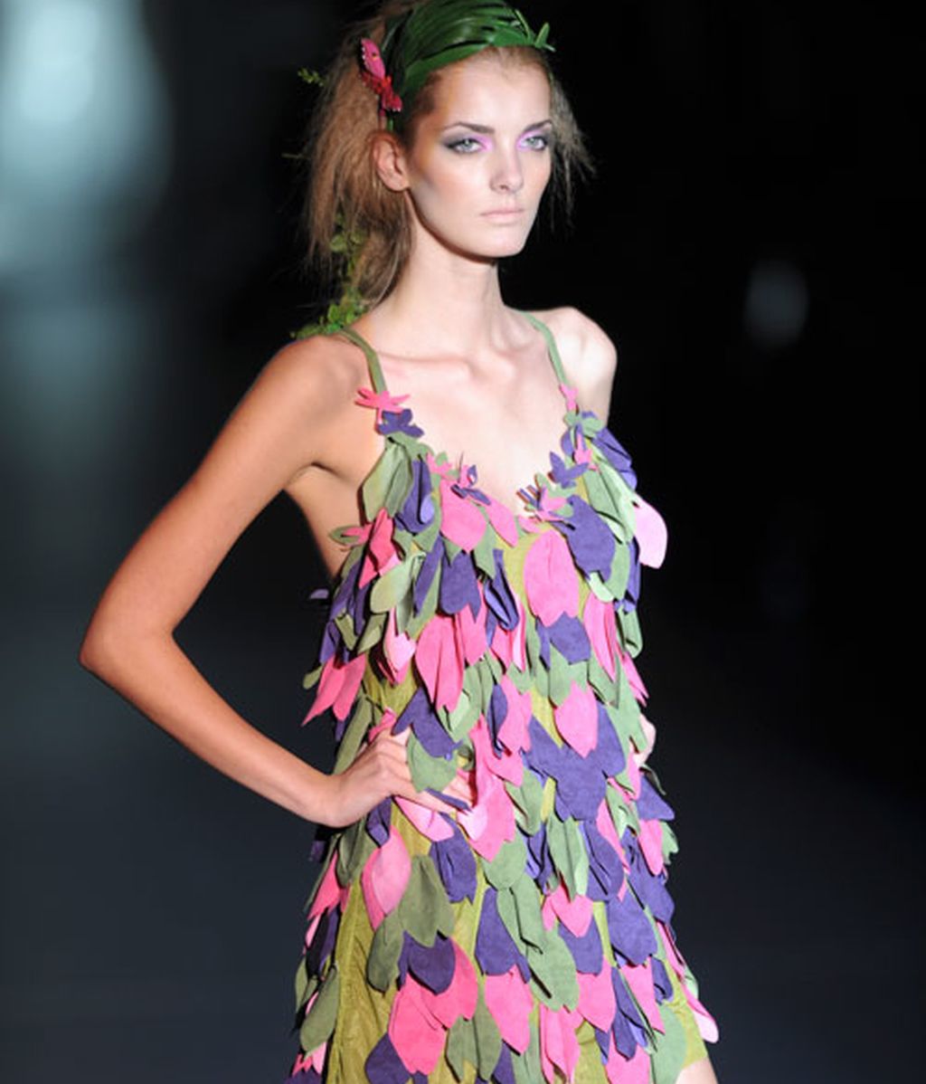 Baños en verde y rosa