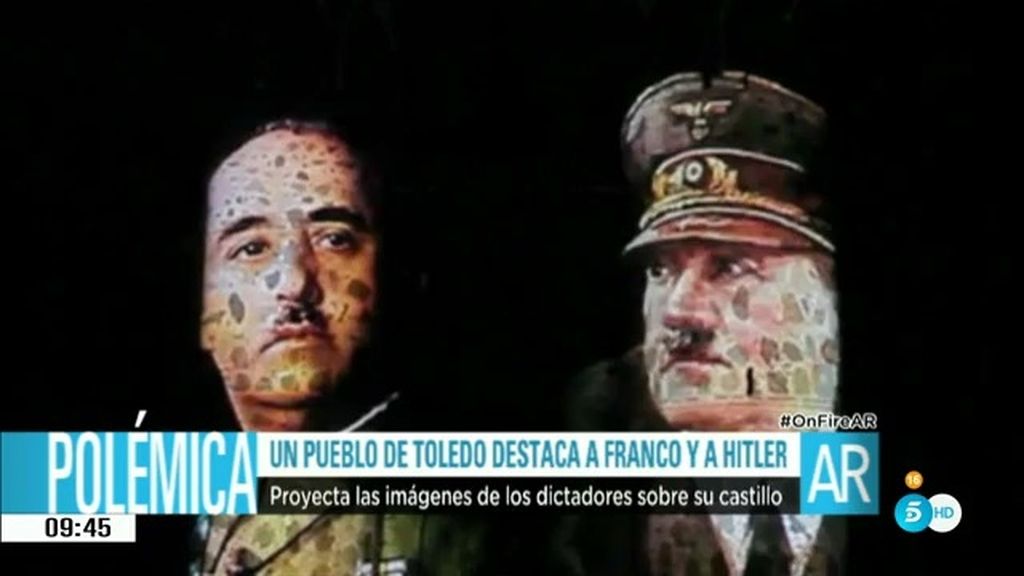 El Ayuntamiento de Guadamur denunciado por proyectar imágenes de Franco y Hitler