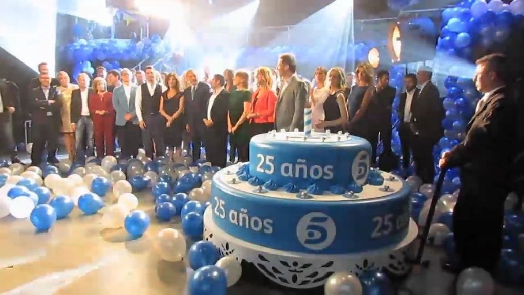 Así grabaron los presentadores de Telecinco la promo del 25º aniversario de la cadena