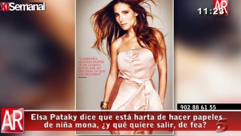 Elsa Pataky, harta de papeles de niña mona
