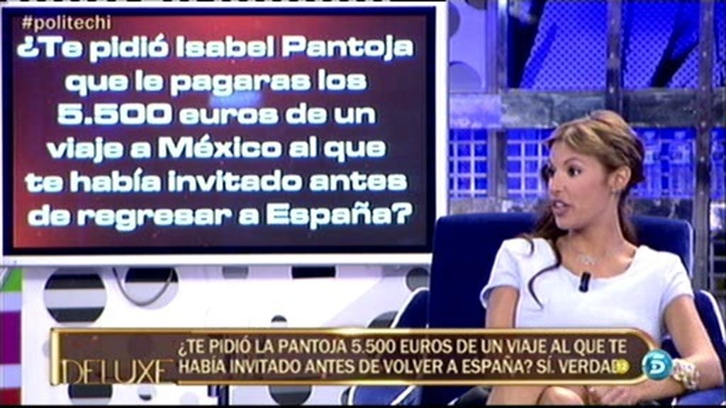 El polígrafo confirma que Isabel Pantoja pidió 5.500 euros a Techi en México