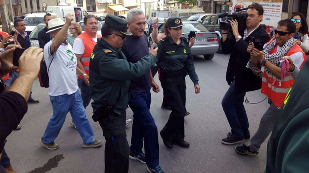 Detinen a Cañamero mientras participaba en una marcha por la libertad de Bódalo