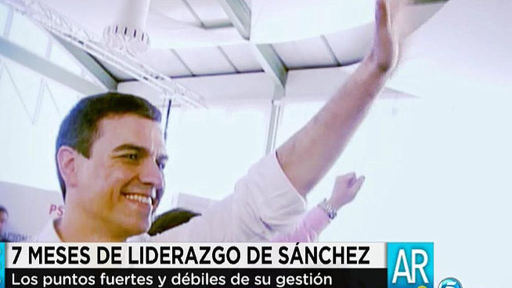 Pedro Sánchez, siete meses de liderazgo