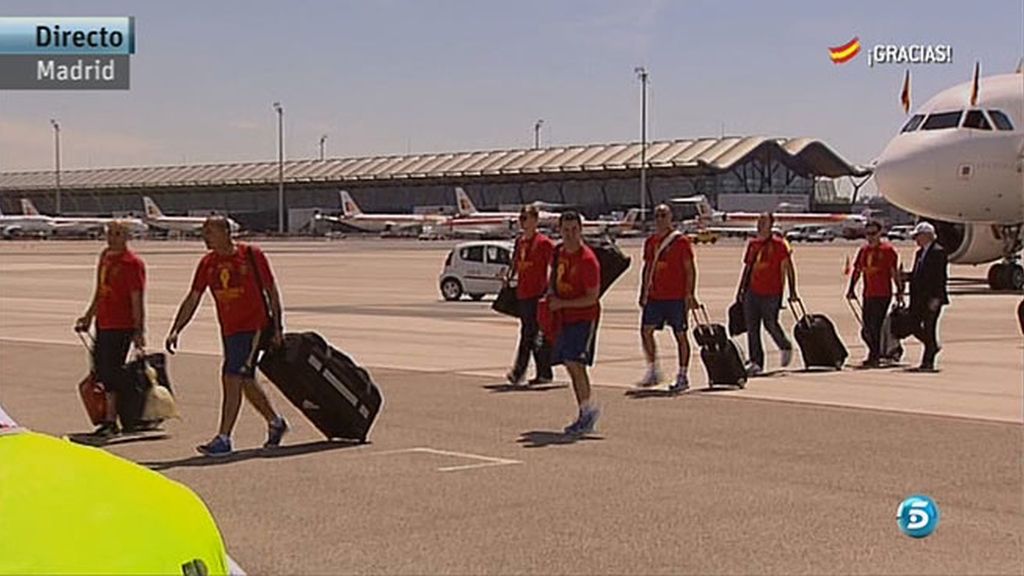 Los jugadores ya están en España