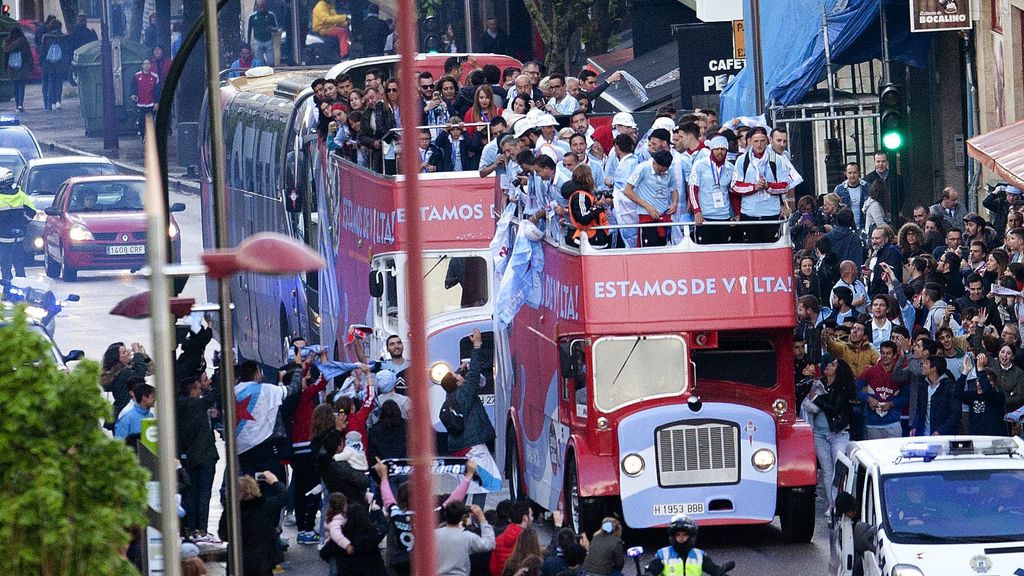 El Celta celebra a lo grande su regreso a Europa