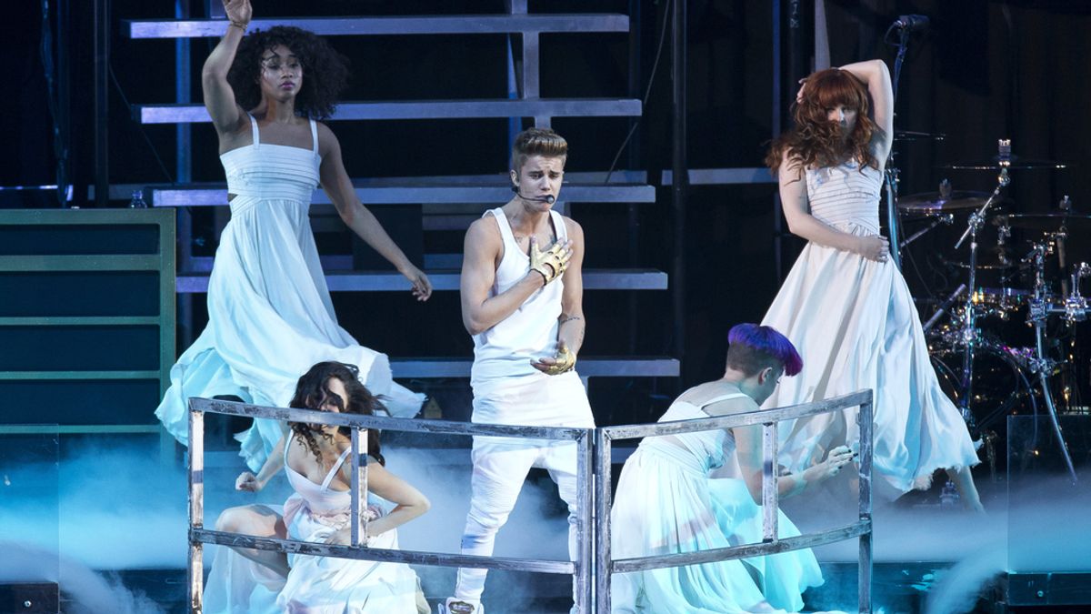 Justin Bieber en el 02 Arena de Londres