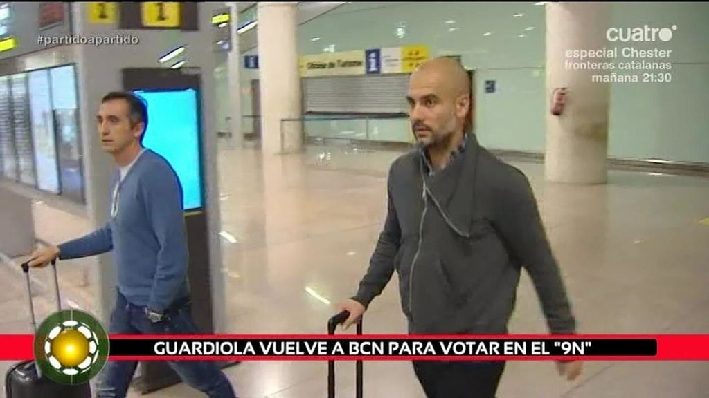 Guardiola viaja a Barcelona tras la victoria del Bayern para votar el 9-N
