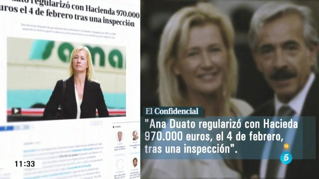 La actriz Ana Duato regularizó un millón de euros el pasado 4 de febrero