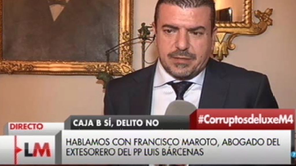 Fco. Maroto, abogado de Bárcenas: "Creo que se produce un absurdo jurídico"