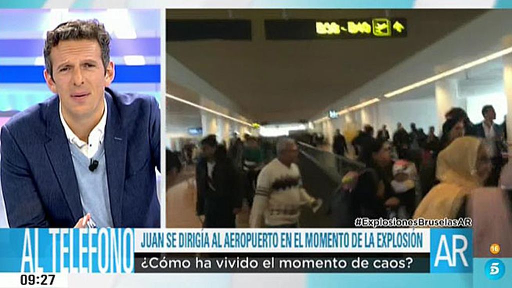 López Aguilar: "He escuchado una explosión en la parada de metro del Parlamento"