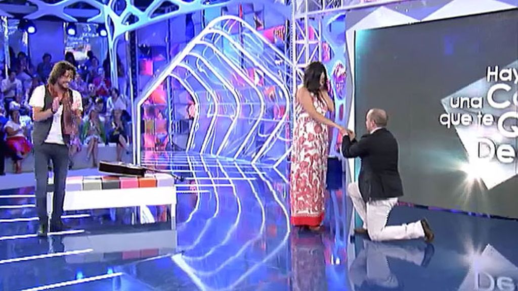 El cantante, cómplice de la propuesta de Jaime a Inés