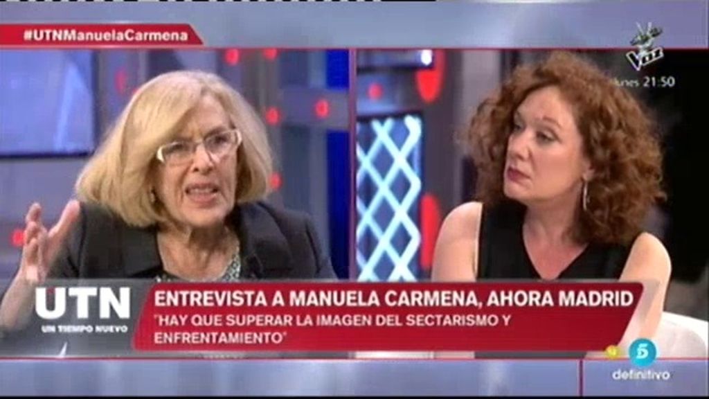 Manuela Carmena: "Aguirre no es una candidata adecuada para Madrid"