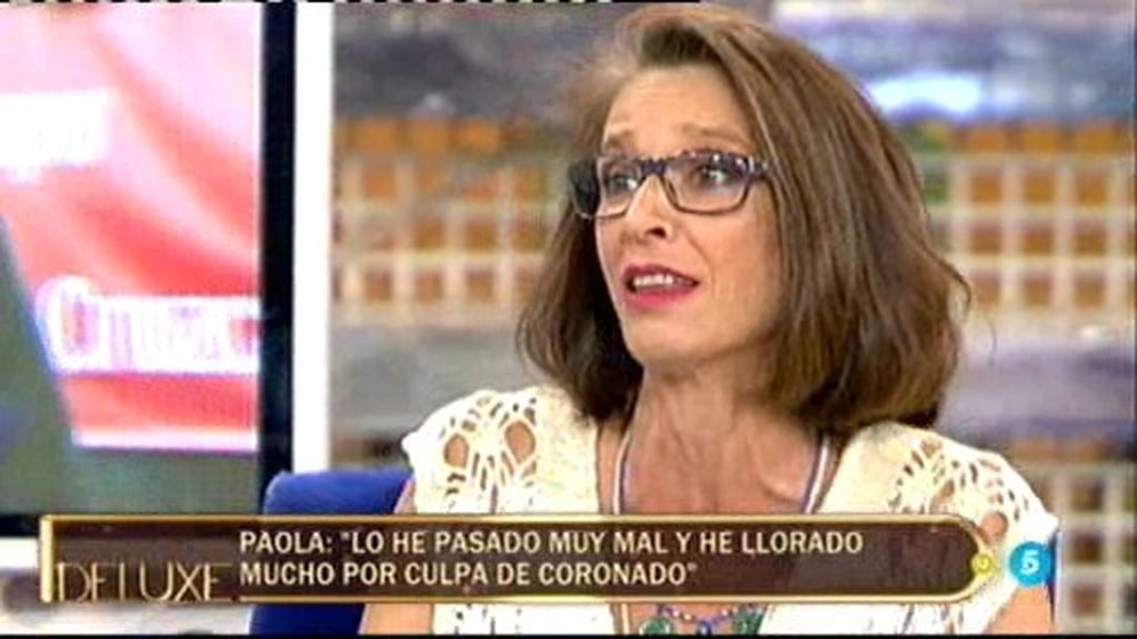 Paola Dominguín, sobre Coronado: "Hubo un tiempo que no le podía ni ver"