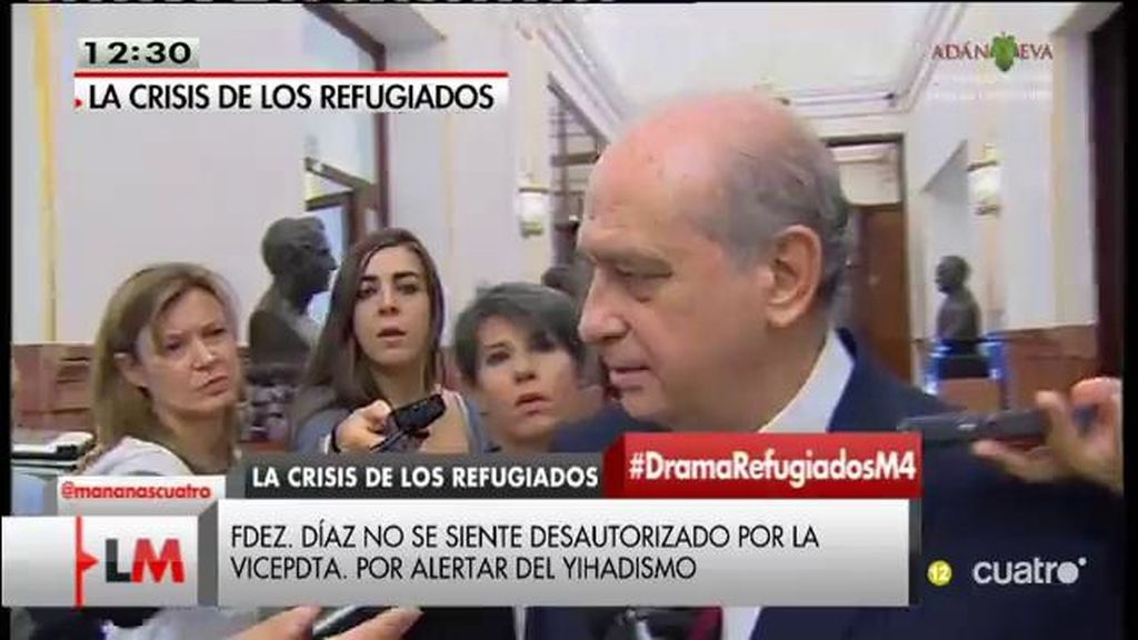 Fernández Díaz asegura que no se siente desautorizado por la Vicepresidenta