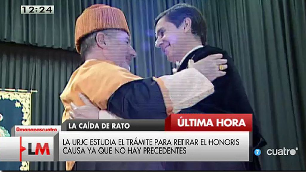 La Universidad Rey Juan Carlos aprueba la retirada del Honoris Causa a Rato