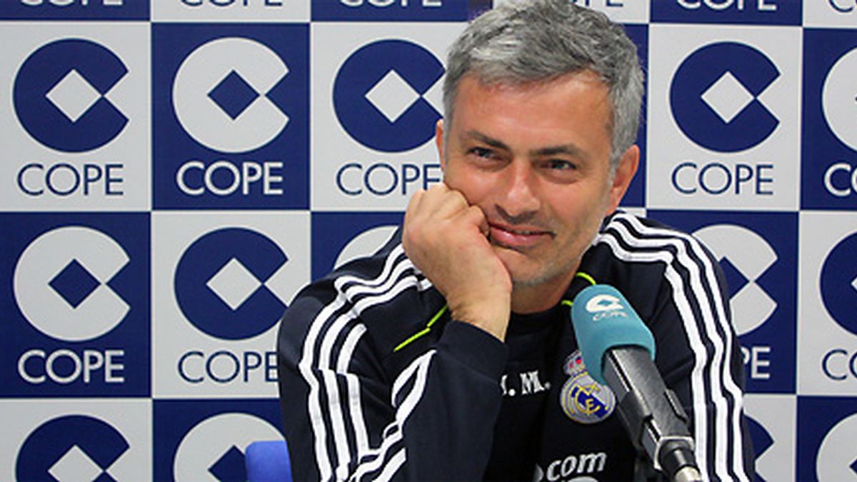 Mourinho, en el programa 'El Partido de las 12'. FOTO: Cope.es. Mourinho, en el programa 'El Partido de las 12'. FOTO: Cope.es.