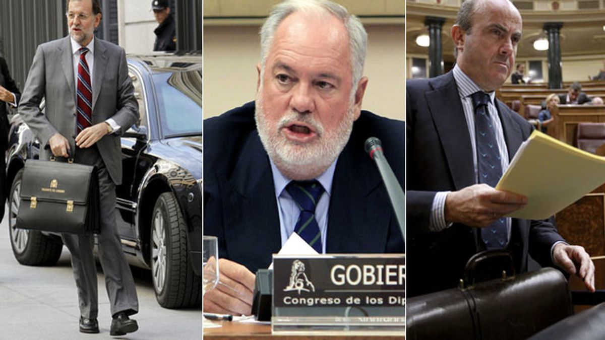 Mariano Rajoy, Miguel Arias Cañete y  Luis de Guindos, los más ricos del Gobierno