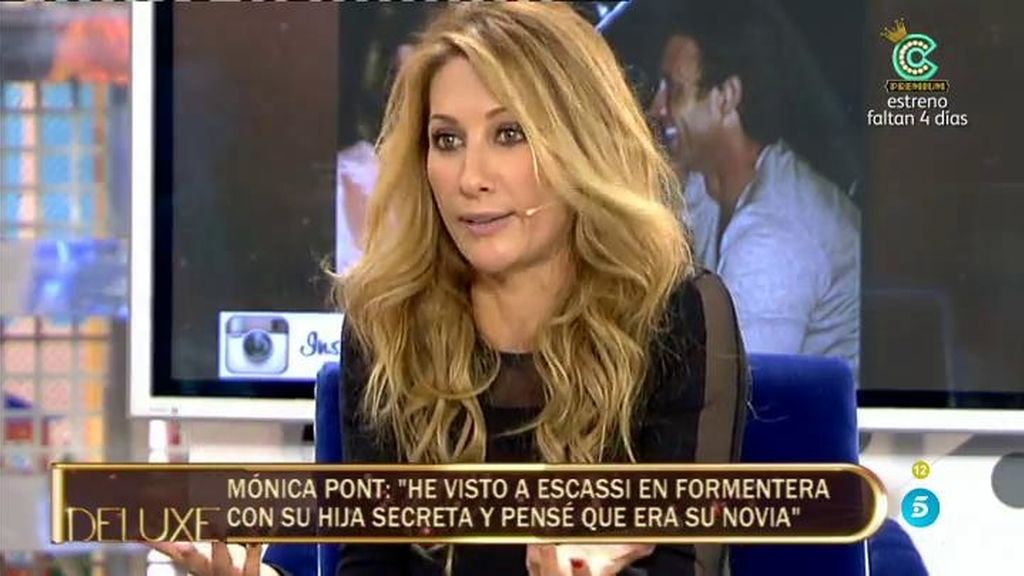 Mónica Pont: "Cuando vi a Álvaro M. Escassi con su hija secreta, pensé que era su novia"