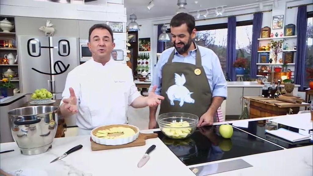 ¡Qué ilusión ver a Martín Berasategui hacer la clásica tarta de manzana!