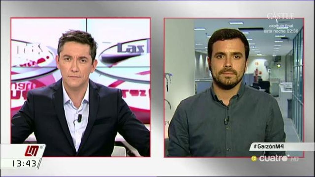 Alberto Garzón: “Hay que insistir en que Cayo Lara y quienes piensan como él han dicho que en todo caso van a votar”