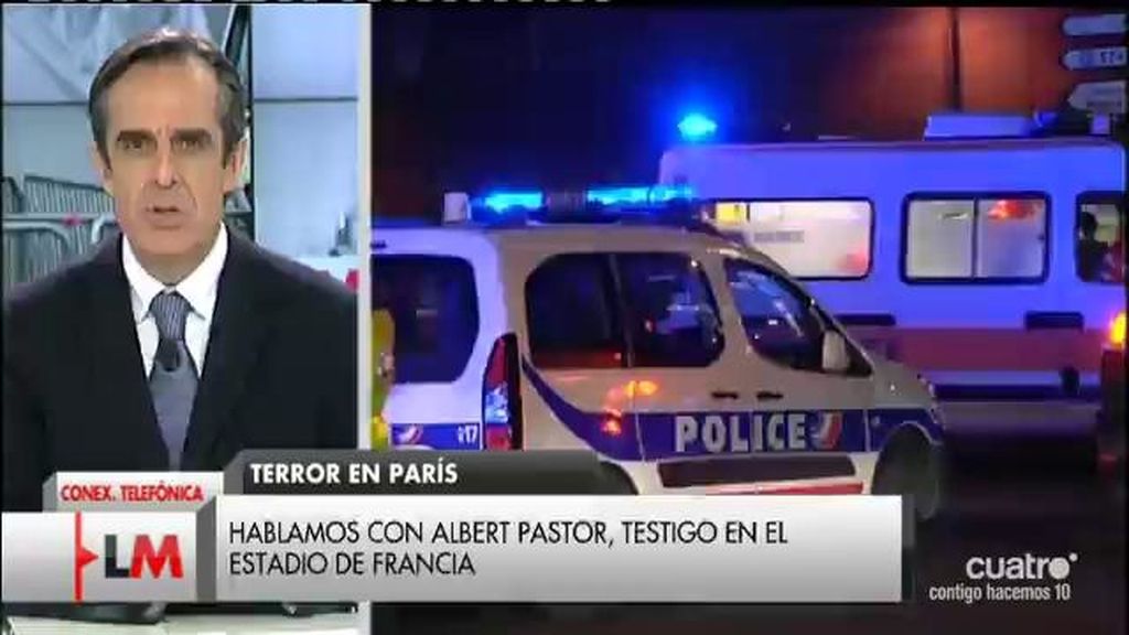Albert Pastor, testigo de los atentados de París: "El estadio vibró con las explosiones"