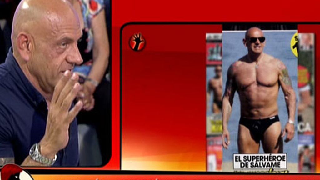 Kiko Matamoros enseña  su musculoso cuerpo en 'Sálvame'
