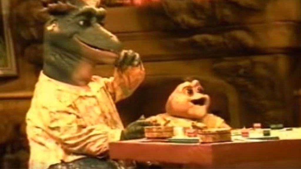 Los divertidos ensayos de los 'Dinosaurios' de la televisión