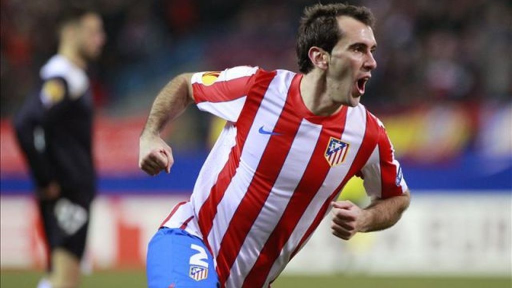 El defensa uruguayo del Atlético Madrid Diego Godín