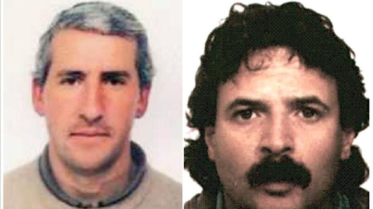 Combo de fotografías de los presuntos miembros de la organización ETA Pedro Esquisabel Urtuzaga (i) y José Manuel Ugartemendía Isasa. EFE/Archivo