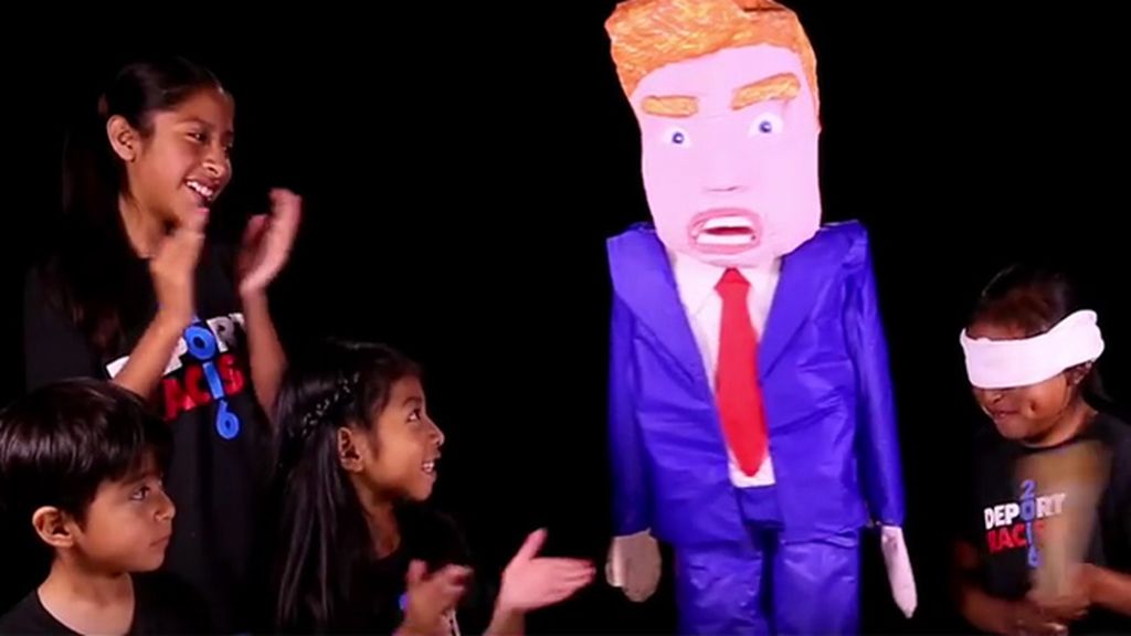 Niños latinos se burlan de Trump por sus declaraciones racistas