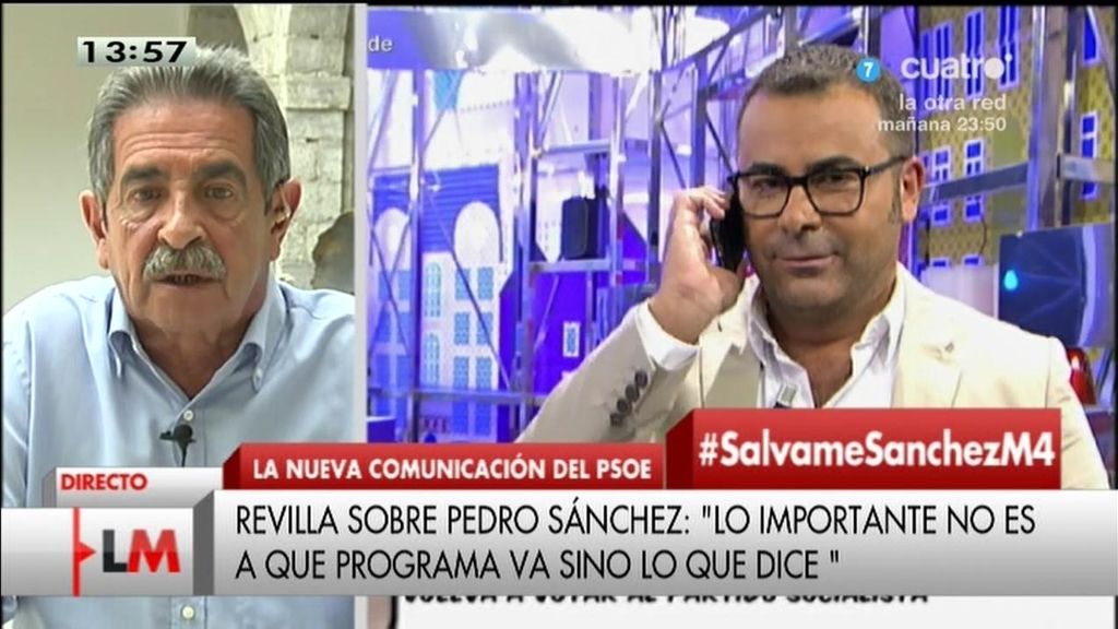 Revilla, sobre el ‘Sálvame’ de Pedro Sánchez: “Lo importante no es a qué programas vas, sino lo que dices”