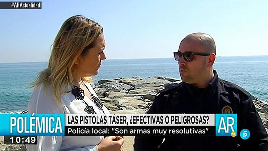 Sebastián Serrate, instructor de táser: "Son armas muy resolutivas"